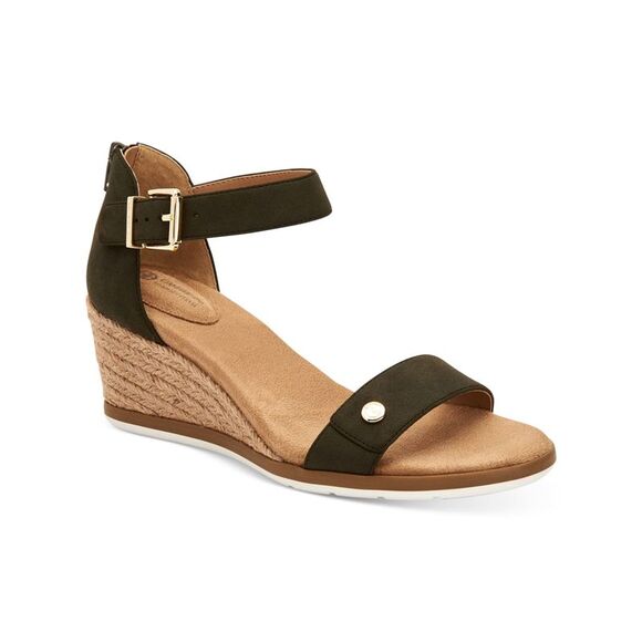 GIANI BERNINI Shoes - GIANI BERNINI Womens Green Daytonn Almond Toe Wedge Zip-Up Espadrille Shoes 9 M